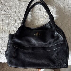 Kate Spade Black Pebbled Leather Shoulder Bag